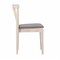 Flash Furniture Chester Solid Wood Antique Wht Dining Chairs w/Curved Spindle Backrests and Beige Vinyl Seats, 2PK 2-XU-DG-W0359-ANTWHT-GG - alternate 4